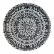 [2 1Ʈ]  ̺Ʈ ޶ ׷  38 cm CONTENTO Placemats Mandala Grey  38 cm 868054