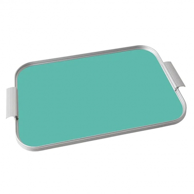 [ɼ] ǹ l ̸ ĿƮ Ʈ ̵,  Ʈ Kaymet Ribbed Tray Powdercoat Silver Light Turquoise S16, S18
