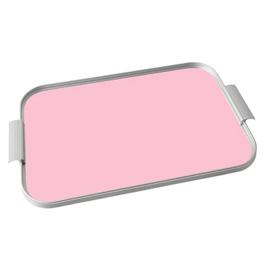 [ɼ] ǹ l ̸ ĿƮ Ʈ ̵,  ũ Kaymet Ribbed Tray Powdercoat Silver Rose Pink S16, S18